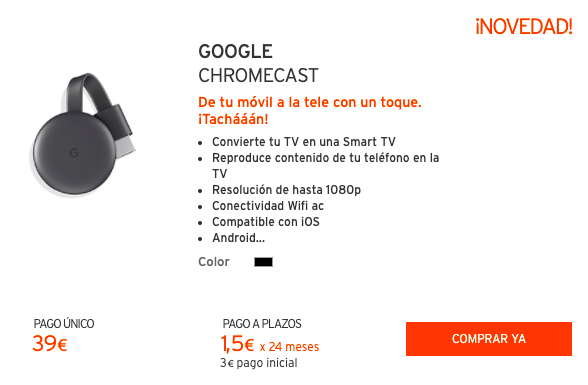 Influencia Humilde Roux Chromecast, Chromecast TV y Nest Mini en simyo! - Blog de simyo